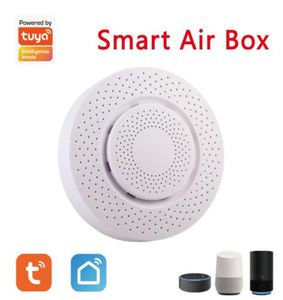 Sensore domestico intelligente Tuya Wifi Zigbee Air Box Rilevatore di anidride carbonica CO2 Gas Formaldeide COV Temperatura Umidità Controllo APP5238729