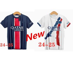 24 25 Maillot Mbappe Futbol Formaları Çocuk Kiti Eğitim Öncesi Maç 2023 2024 Maglia Paris Evde Futbol Gömlek Hakimi Fabian Vitinha O Dembele 999