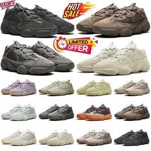 2024 500 donne uomini che corrono scarpe da corsa 500s neri esterni per esterni ossei bianchi marrone grigio argilla marrone sale sneakers size 36-45