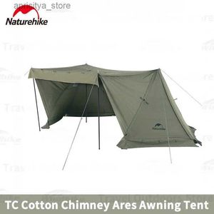 Tält och skydd NatureHike Cotton Chimney Canopy Camping Single Vandring Tält Multimode utomhus bärbart vandringstält skydd tent24327