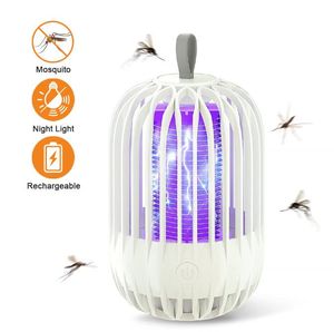 Usb recarregável choque elétrico mosquito assassino lâmpada multifuncional portátil lanternas de acampamento elétrico bug zapper luz uv fly bat armadilha luzes