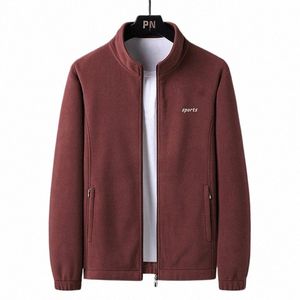 Herrens höst Casual Plus Size Stand Collar Jacket Ny Spring Fi Outdoor Jacket Coat Classic Solid Color Sports Men Jacket D0AK#