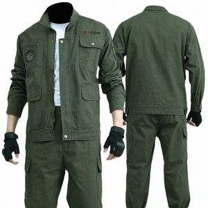 2022 New Spring And Autumn Cott Work Clothes Outdoor Wear-resistant Welder Thickened Labor Insurance Clothing w6aU#
