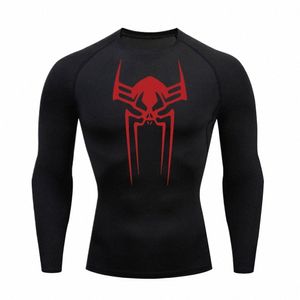 Camisa masculina Compri Gym T-Shirt Mangas Curtas/Lg Secagem Rápida Respirável Absorvente de Suor Desempenho Atlético Gym R Guard Q7Kl #