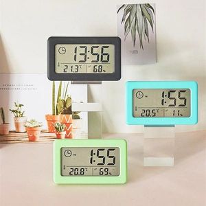 Tischuhren, Büro, Zuhause, für Zeit, Schreibtisch-Top-Display, elektronisches Armaturenbrett, digitale geräuschlose Mini-Uhr