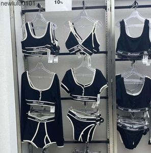 Badflood Store dreieckiger Körbchen-BH mit nahtlos gespleißtem, gewebtem Sport-BH und Leibchen im American Spicy Girl-Stil0