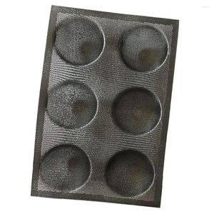 Utensili da forno Forme per panini in silicone per hamburger rotondi antiaderenti perforati