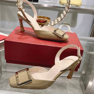 Designer Sandals for Women Golden Glamour: Cream Heels Adorned with Luxurious Gold Accents Step into Opulence