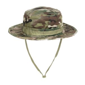 Chapéus ao ar livre Camuflagem Balde Chapéu Sunhat Dobrável Borda Redonda Caps Mountain Climbing Caça e Pesca Sombrinha Respirável Viagem Ca Otzax