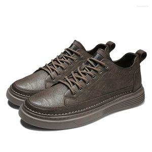 Casual Shoes Men Sneakers marka mody projektant platforma Vulcanized Walking Tennis Flats Zapatos de Hombre