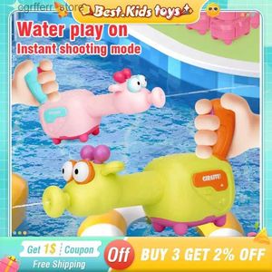 Gun Toys Giraffe Electric Summer Water Gun barnleksaker Hög hastighet Lång räckvidd stor kapacitet Vattenlagring utomhus spel pojkar flickor gåva240327