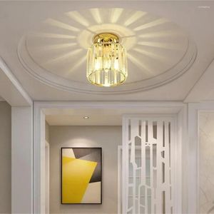 Ceiling Lights Industrial Black Semi Flush Mount Light Fixture Modern Mini Crystal Chandeliers Fixtures Lamp