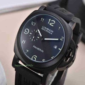 Роскошные мужские механические наручные часы Panerrais Многофункциональные дизайнерские часы Высококачественные сапфировые часы большого диаметра 9G87