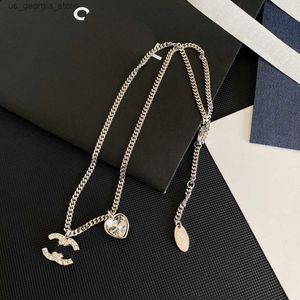 Pendant Necklaces 2023 Designer Necklace 925 Silver Love Diamond Choker Wedding Party Pendant Necklace Fashion Women Stainless Steel Jewelry Chokers Luxury Jewel