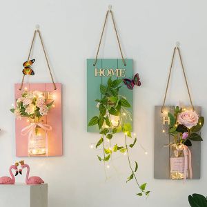 Vaser makrame hängande vaser nordisk heminredning tillbehör vacker rum väggdekor blomma vas trädgård hängande bröllop väggmålning