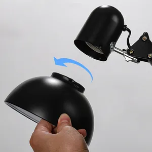 Lampy stołowe 360 ​​° Rotacja Gotleneck Clip Lampa biuro działające architekt LED Desktop Study Light do czytelni