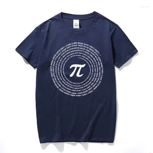 Garnitury męskie a1233raeek nowość Pi matematyka bawełniana luźne koszulki z krótkim rękawem maniake T-koszulka nerd casual Man's T-shirts