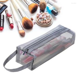 Storage Bags Clear Makeup Bag Mesh Toilet Travel Cosmetic Transparent Organizer Portable Case Carry