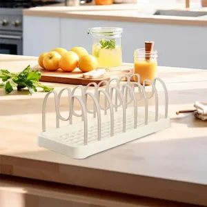 Küche Lagerung Waschbecken Dish Rack Regal Multifunktions Ablauf Trocknen Zubehör Für Teller Gerichte Topf