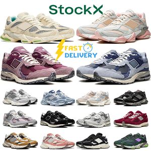 Nya 9060 Casual Shoes 2002r Designer Sneakers 9060S 2002 Penny Cookie Pink White Bricks Wood Pack Grey Rain Moln Men Women Outdoor Sports Trainers