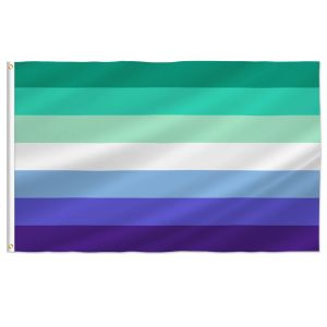 Akcesoria Pterosaur MLM Pride Flag, LGBT Gay Men Rainbow Flags for LGBTQ Party Outdoor and Indoor Decoration Banner, 60x90cm 90x150cm