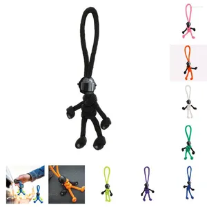 Keychains 1PC Paracord Buddy Keychain Biker Key Ring Chain For Women