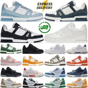 Mense Casual Shoes Low Top Trainers Black White Sky Blue Orange Green Red Men Women Sneakers Running Shoe Two-Tone Panel Sports Trainer