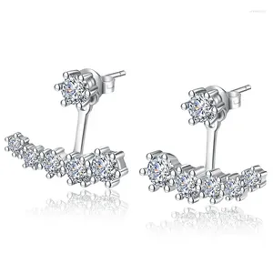 Orecchini a bottone in argento sterling colore 2 set di bastoncini per le orecchie Gioielli di moda da donna