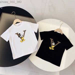 Designer Baby Kids Clothes Set Childrens Luxury Clothing Summer Short Sleeve Tops Boys Cartoon Clothes Girls Fashion Shirts High Quality