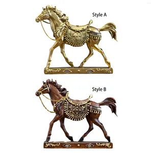 Decorative Figurines Horse Statue Micro Landscape Ornament Collection Figurine For Bedroom Home Furniture Desk Decoration Animal Lovers