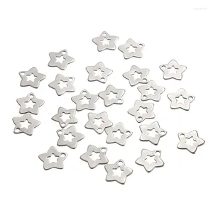 Encantos 20 pçs/saco jóias de aço inoxidável fazendo diy descobertas acessórios forma estrela pingente pendurado