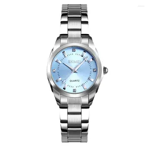 Wristwatches Moment Beauty Cross-border Ladies Stainless Steel Watch Fashion Waterproof Quartz Niche Women's