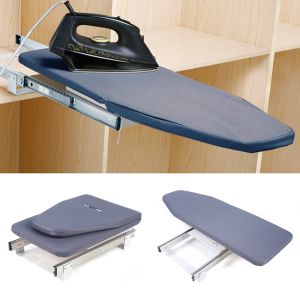 Racks Retractable Ironing Board Closet PullOut Stow In The Cabinet Foldable Table Sleeveboard 180° Extendable Push &Pull