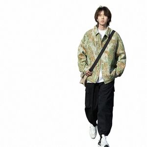 Harajuku Retro Denim Jacket Spring Autumn Men Women Fi Lapel Fr Cowboy Coats Disual Excalex Exclued Outwear Streetwear S3CV#