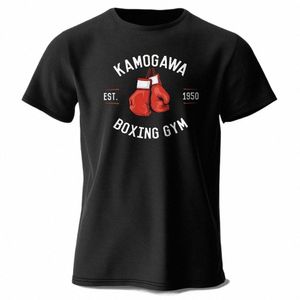 Herrens överdimensionerade boxningsgym T-shirt kbg tryck anime grafiska tees för män kvinnor toppar m1r6#