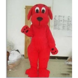 Mascot kostymer jul halloween röd hund maskott tecknad plysch fancy klänning maskot dräkt