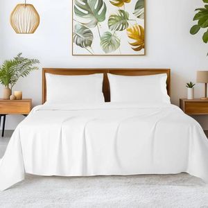 Conjuntos de cama se encaixa até 16' colchão (roupa de cama branca luxo resfriamento el algodão lençóis conjunto 4 peça consolador rei) frete grátis