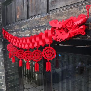 Decoration Chinese New Year Dragon Ceiling Decorations New Year Party Favors Party Supplies Lunar Year Ornament for Shops Restaurant Party