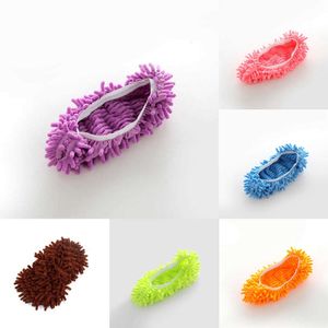 2024 Microfiber Floor Dust Cleaning Slippers Cleaning Shoes Chenille Home Cloth Cleaning Shoes Cover Reusable Overshoes Mop Slippers