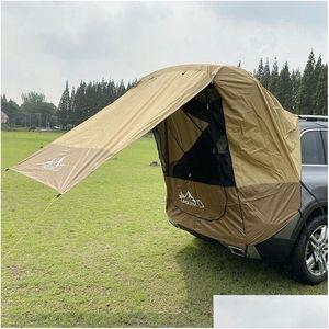 Tende e ripari Tenda per bagagliaio di un'auto Parasole Antipioggia Posteriore Semplice Camper Guida autonoma Tour Barbecue Cam Escursionismo Drop Delivery Spor Dh0Vu