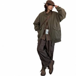 retro Harajuku Set Men High Street Spring Autumn Bomber Jacket Loose Casual Lg-sleeved Shirt Wide-leg Cargo Pants Three-piece 21hn#