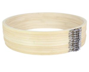10ピース12インチ刺繍フープ木製丸調整可能な竹のサークルクロスステッチフープリングアートクラフトハンディソーイング6815380