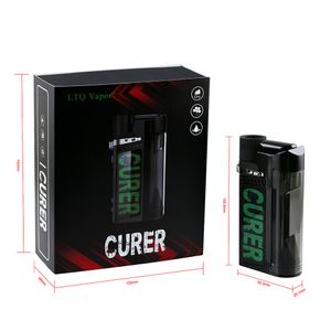 Original 3 i 1 LTQ Curer Kit Dry Herb Vaporizer Dry Boil Baking Thermostat Förångare Batterivärme Kammare Synlig skärm