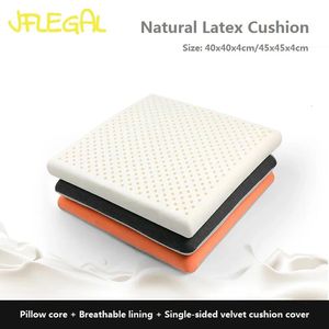 Jflegal Thaity Natural LaTex Cushionは痛みを和らげるクッション洗浄可能な四角いオフィスチェアクッション40x40/45x45cmコジン240315