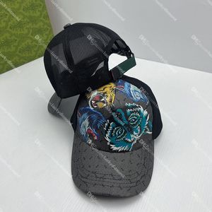 Mesh Casquette Men Women Ball Caps Tiger Head Druku