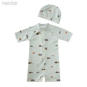 Costumi da bagno interi per bambini 2024 Nuovi costumi da bagno interi per bambini Protezione solare Costume da bagno ad asciugatura rapida per bambini Ragazzi coreani Ragazze Abbigliamento da surf 24327