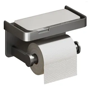 Dispensador de sabão líquido suporte de papel higiênico prateleira de montagem na parede com gaveta autoadesiva punch-livre rolo suporte acessórios
