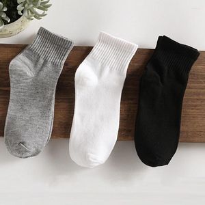 Men's Socks Four Seasons Polyester Cotton Breathable Sweat-absorbing Mid-tube Sports Spring And Summer Wholesale