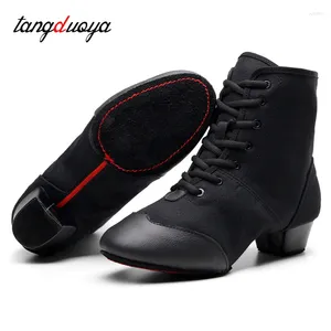Танцевальная обувь для сальсы, женские высокие сапоги для латинских джазовых танцев, туфли на каблуке 3,5 см, уличные женские бальные кроссовки для взрослых