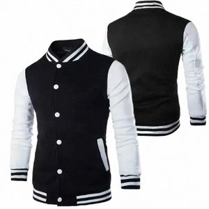 FI Slim Fit Baseball Men's Coat Persalised Casual Sports Male Jacket New Printed Stand Up Collar Cardigan Outwear 2024 R4PN#